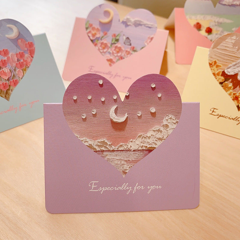 Wholesale of 10pcs/pack Mother's Day Love Paper Greeting Cards